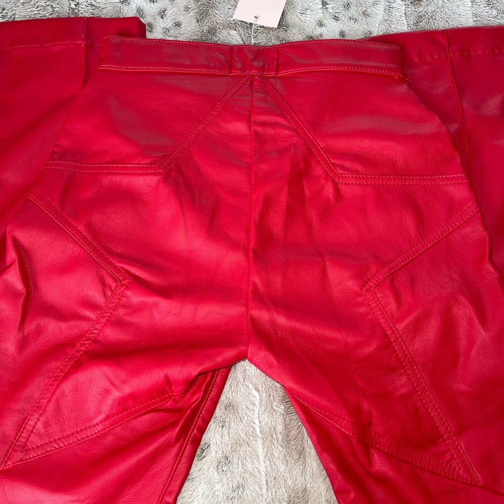 Revice Denim Venus x Mars Red Leather Pants - Picture 6 of 14